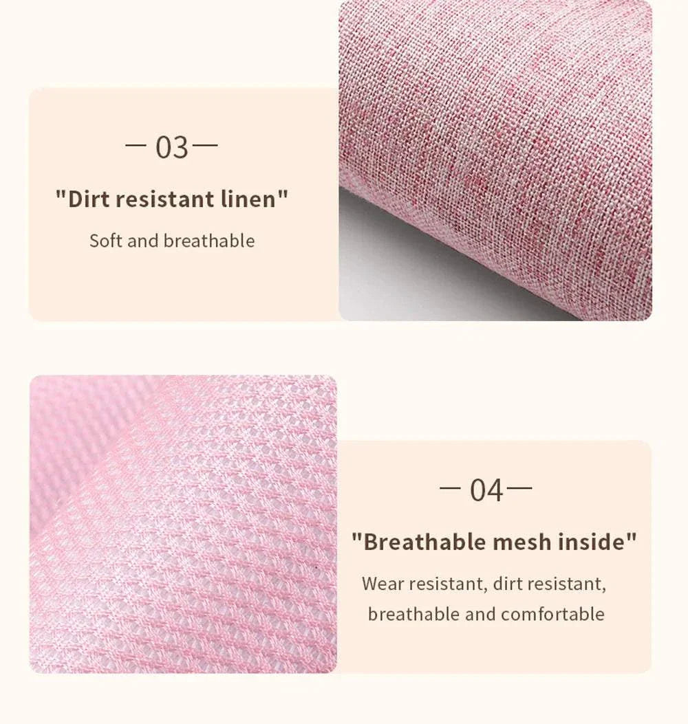 Dirt resistant linen with breathable mesh inside for the best electric leg massager.