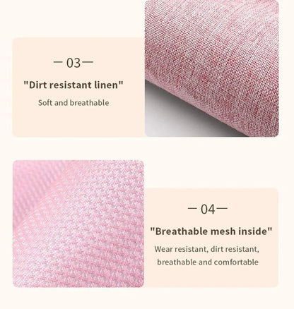 Dirt resistant linen with breathable mesh inside for the best electric leg massager.