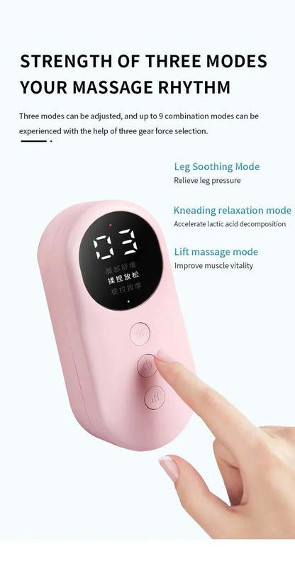 Best Electric leg massager with digital display and adjustable modes for leg relaxation and muscle vitality improvement.