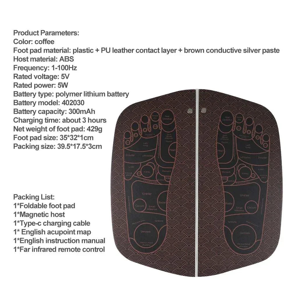 Electric EMS Foot Massager Pad 