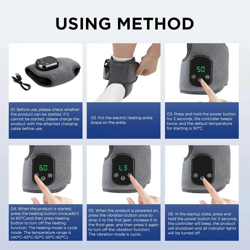Infrared Heated Ankle Massager