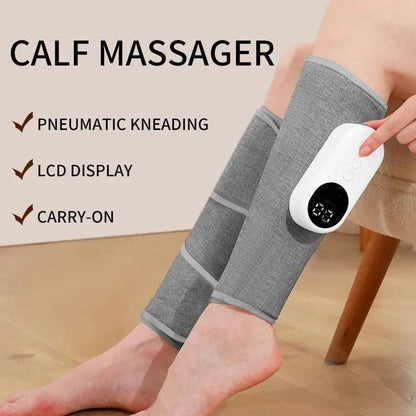 Best Electric leg massager with pneumatic kneading and LCD display for calf relaxation.